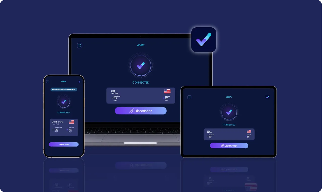 One account. Unlimited security. | <strong>VPNIFY Works on All Your Devices</strong>
